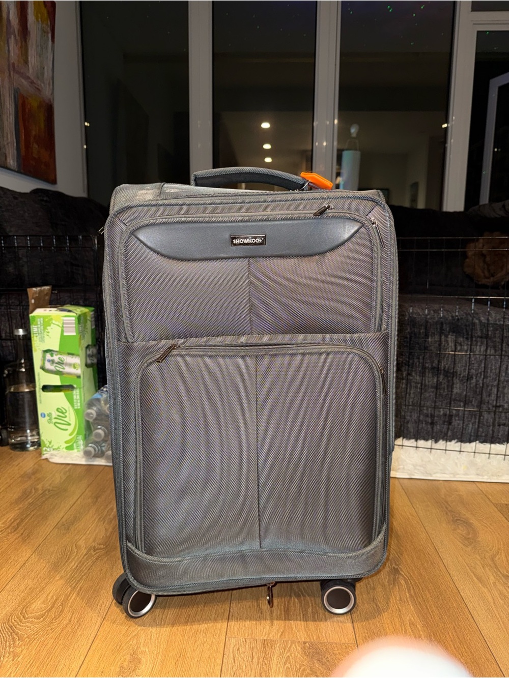 Shwood Gray Men’s Spinner Carry-On Travel Bag
